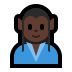 🧝🏿‍♂️ man elf: dark skin tone display on Windows